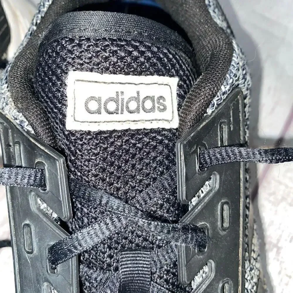 Adidas men 13 running shoe black and white